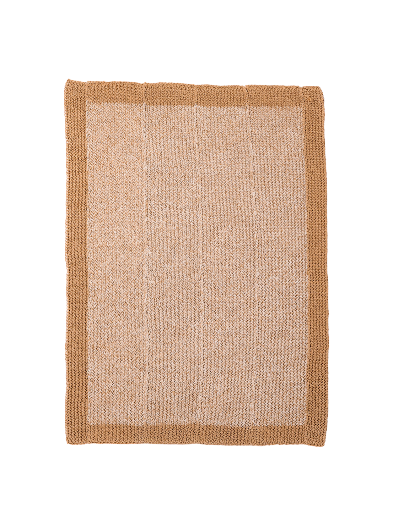 Handwoven wheat Rug with Border