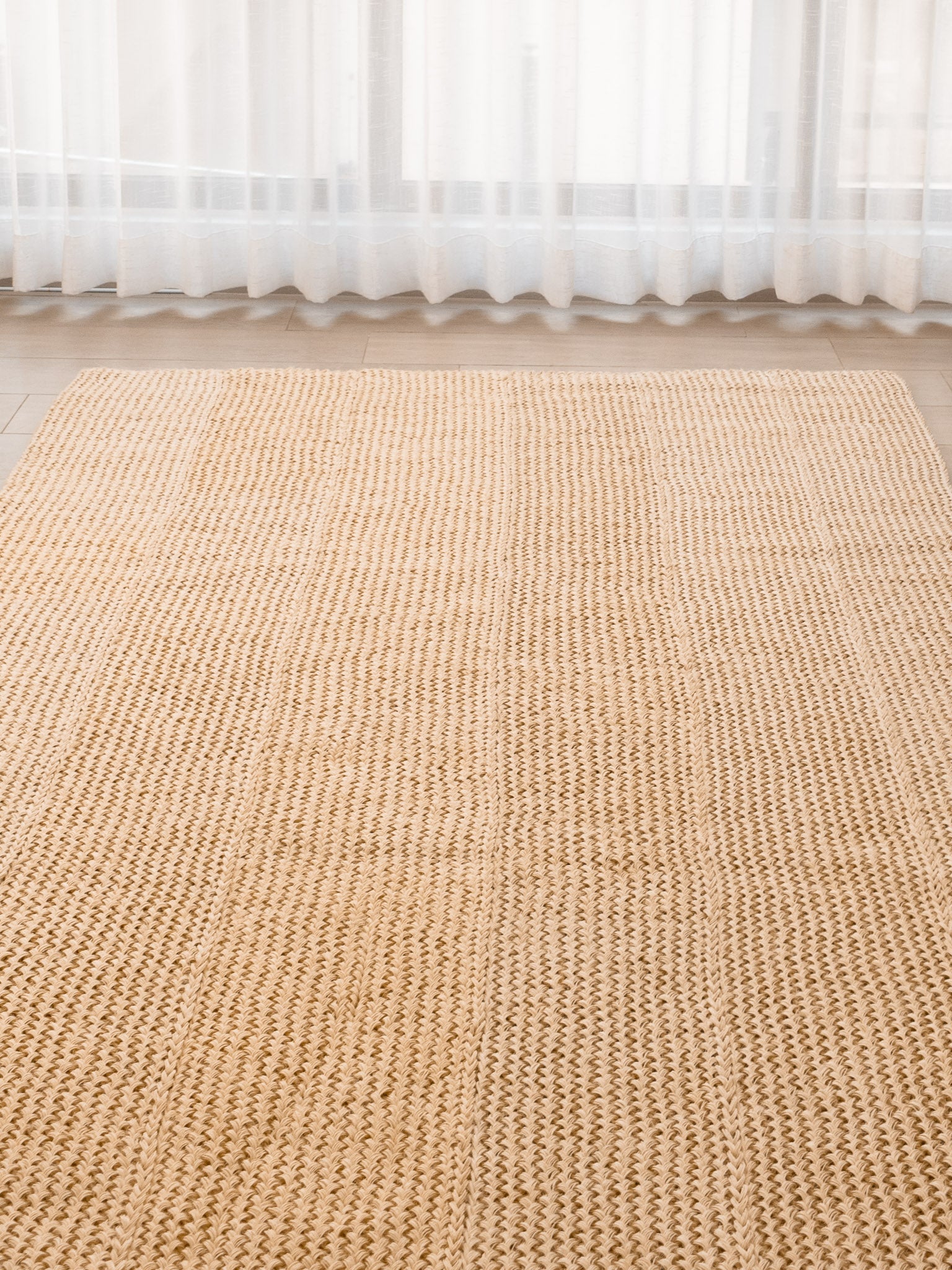 Handwoven Off White Rug
