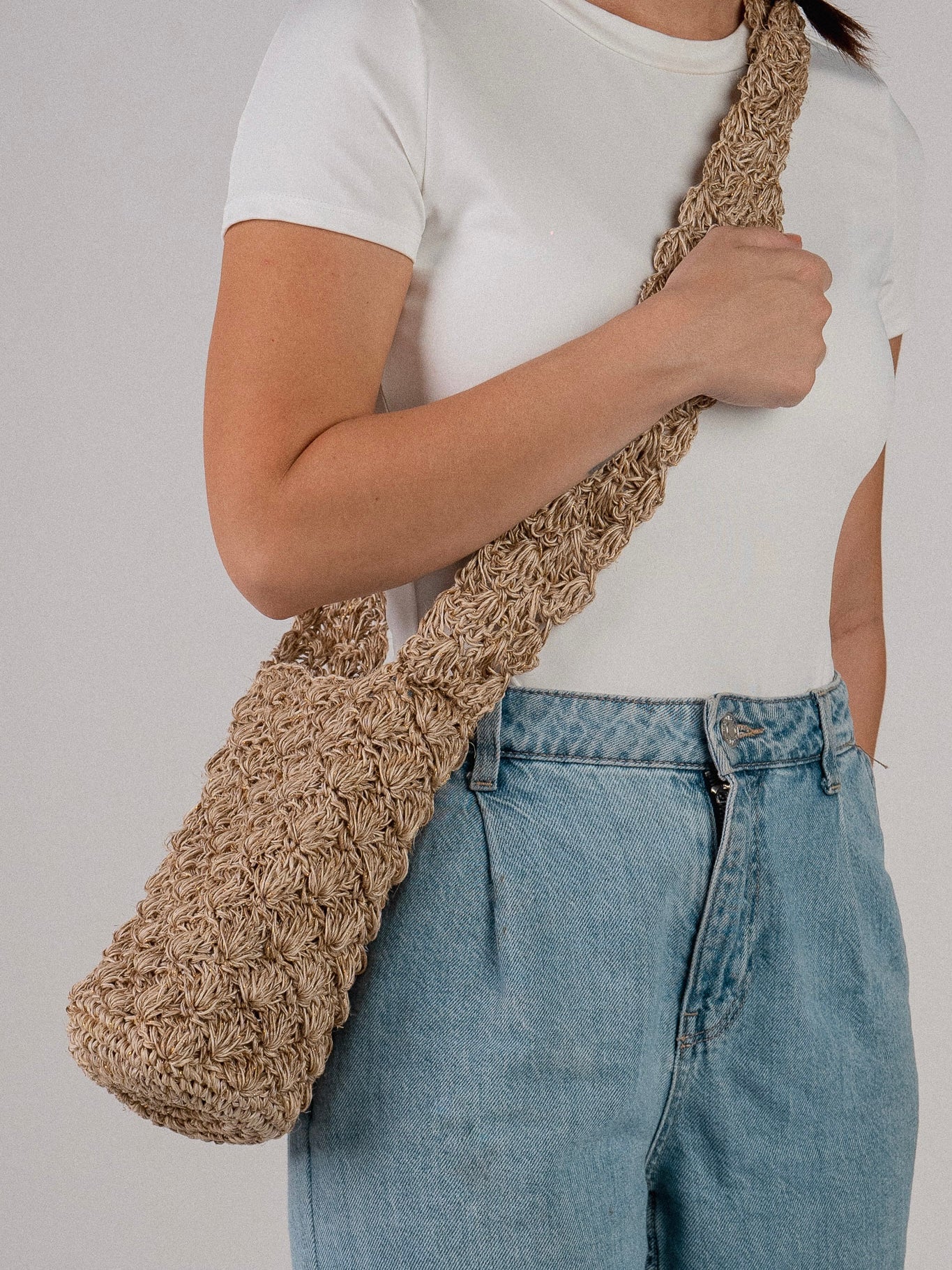 Marbella Handwoven Fique Bag – Sand