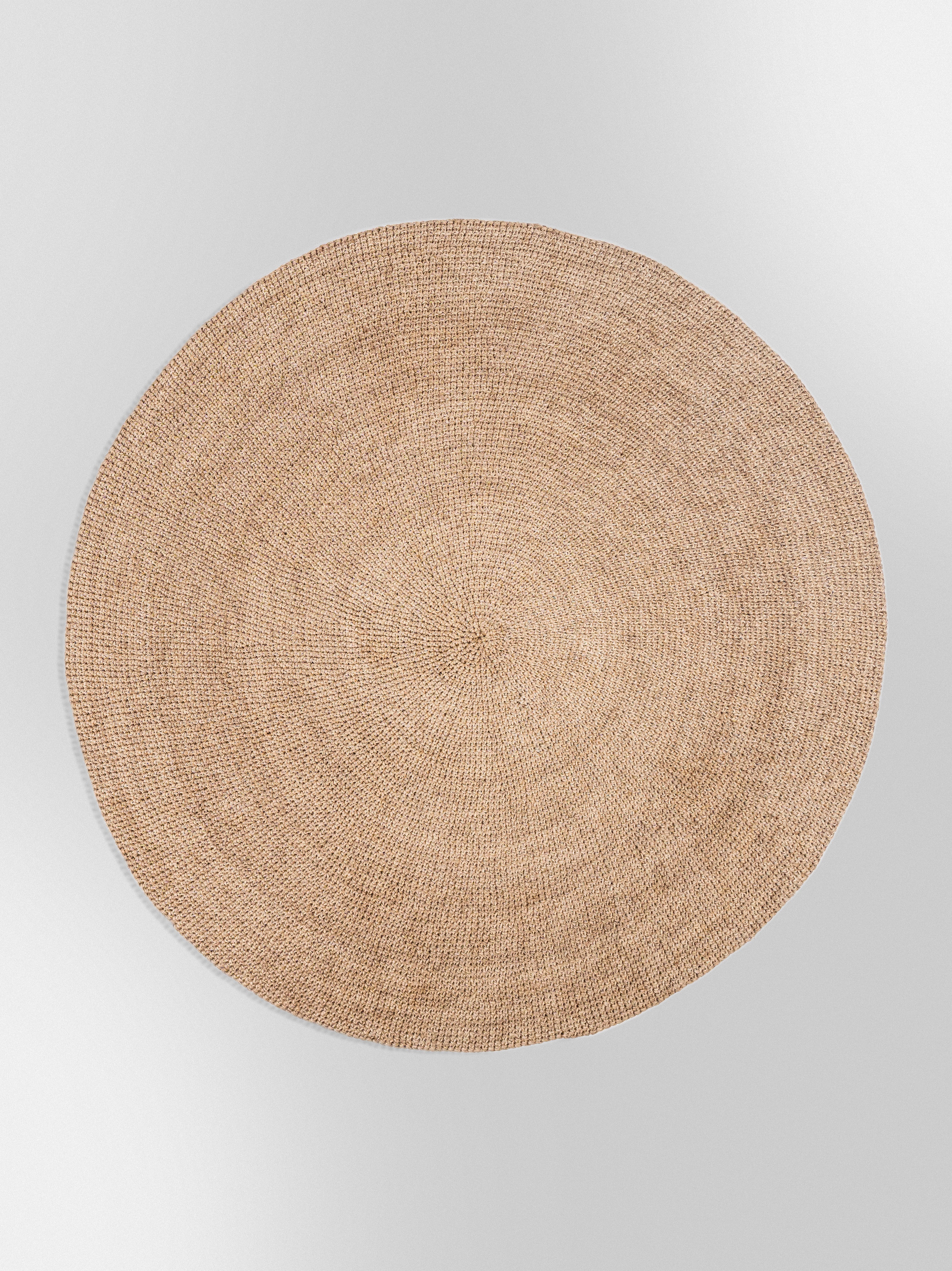 Handwoven Sand Round Rug