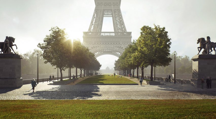 GUSTAFSON+BOWMAN REVELA EL REDISEÑO DE LOS PARQUES DE LA TORRE EIFFEL