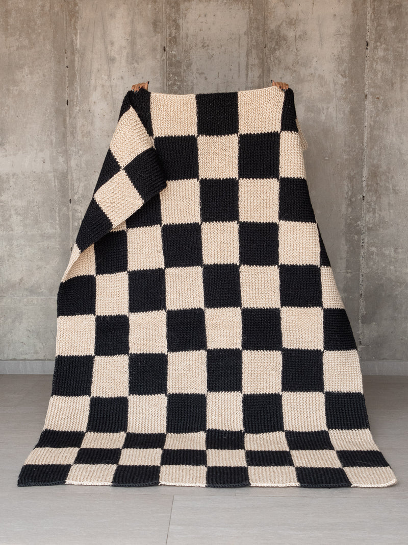 Handwoven Checkered Rug
