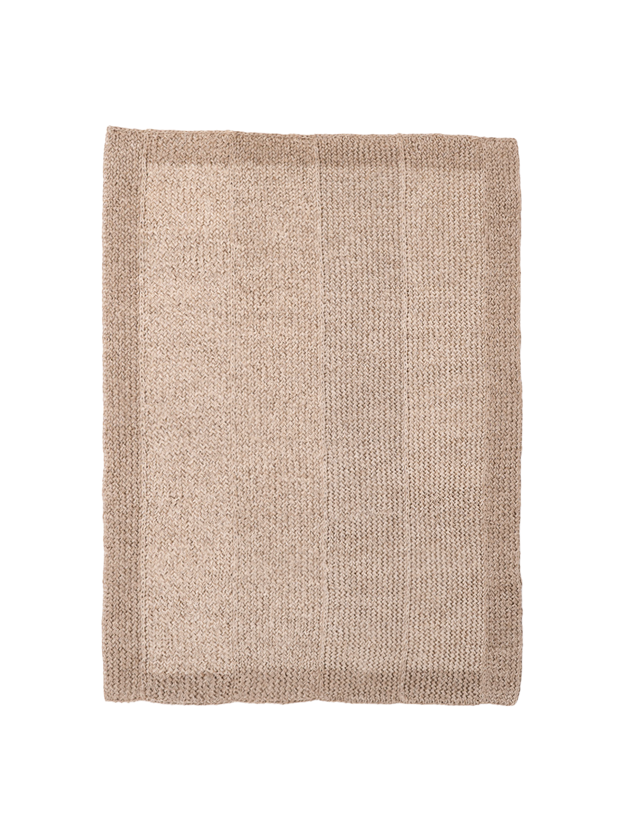 Handwoven Ivory Rug with Border