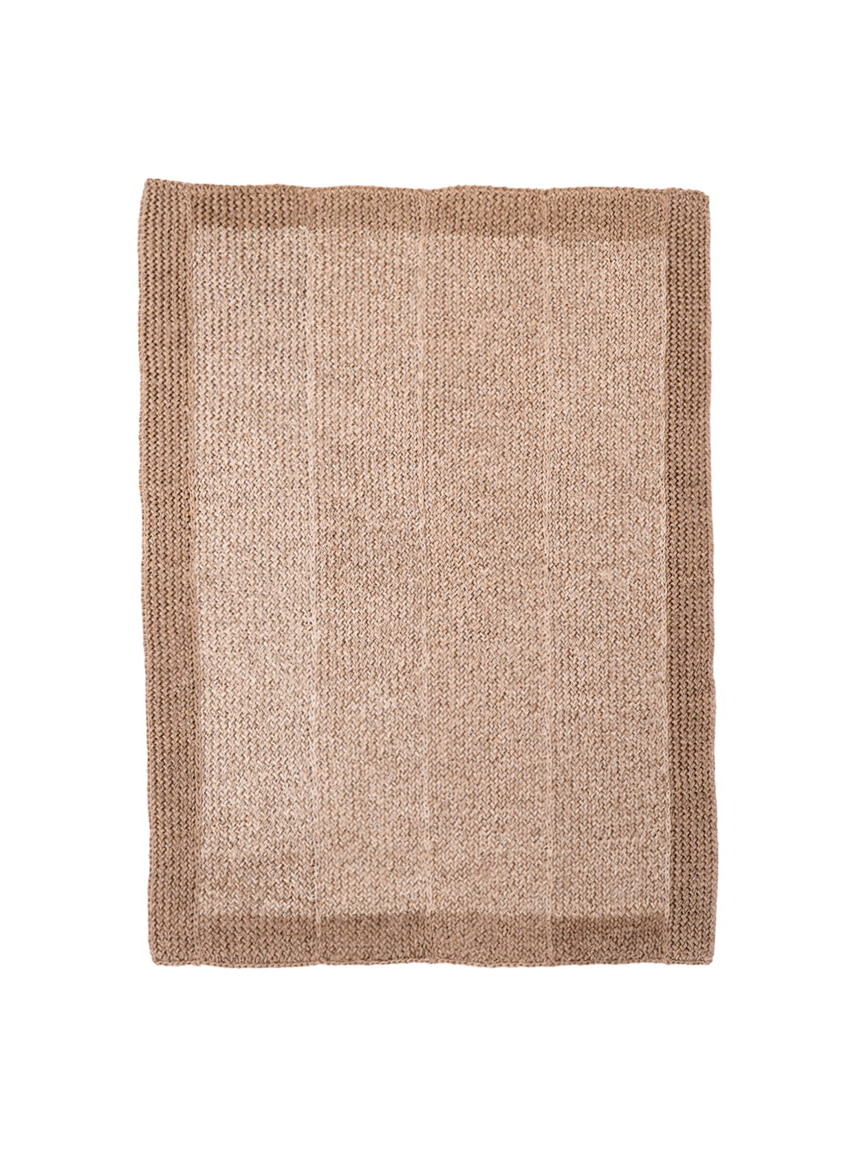 Handwoven Sand Rug with Border