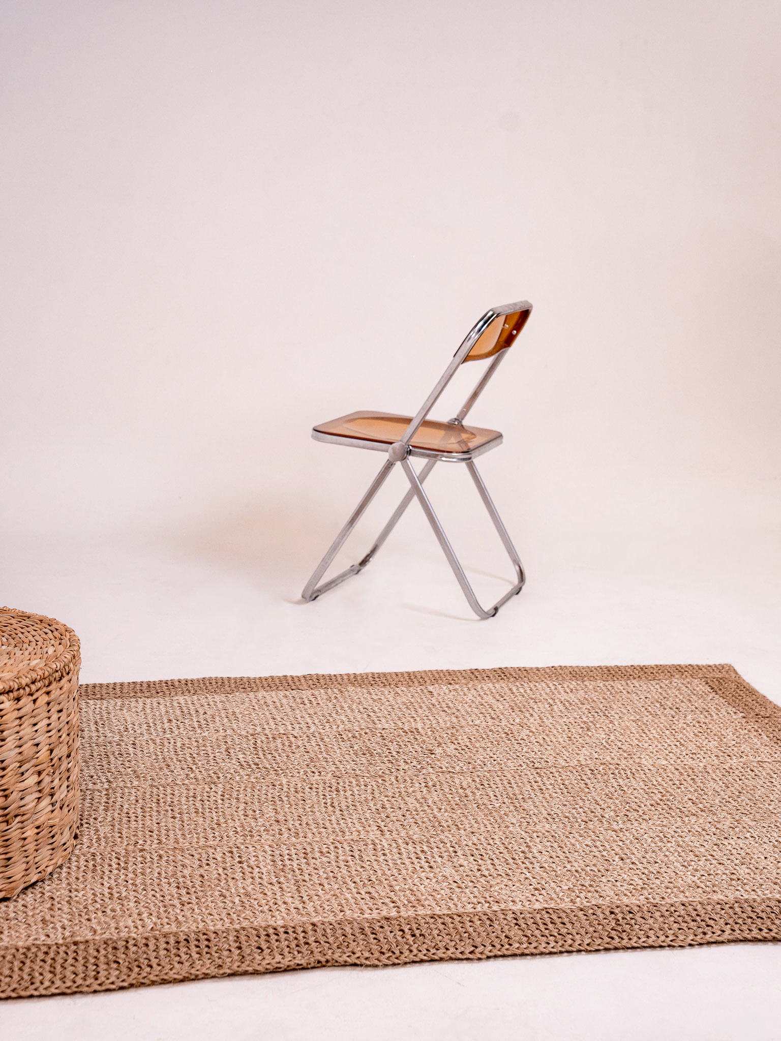 Handwoven Sand Rug with Border