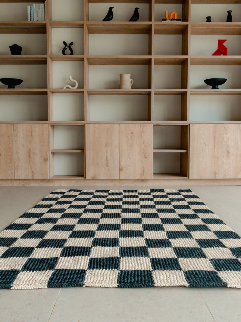 Handwoven Checkered Rug