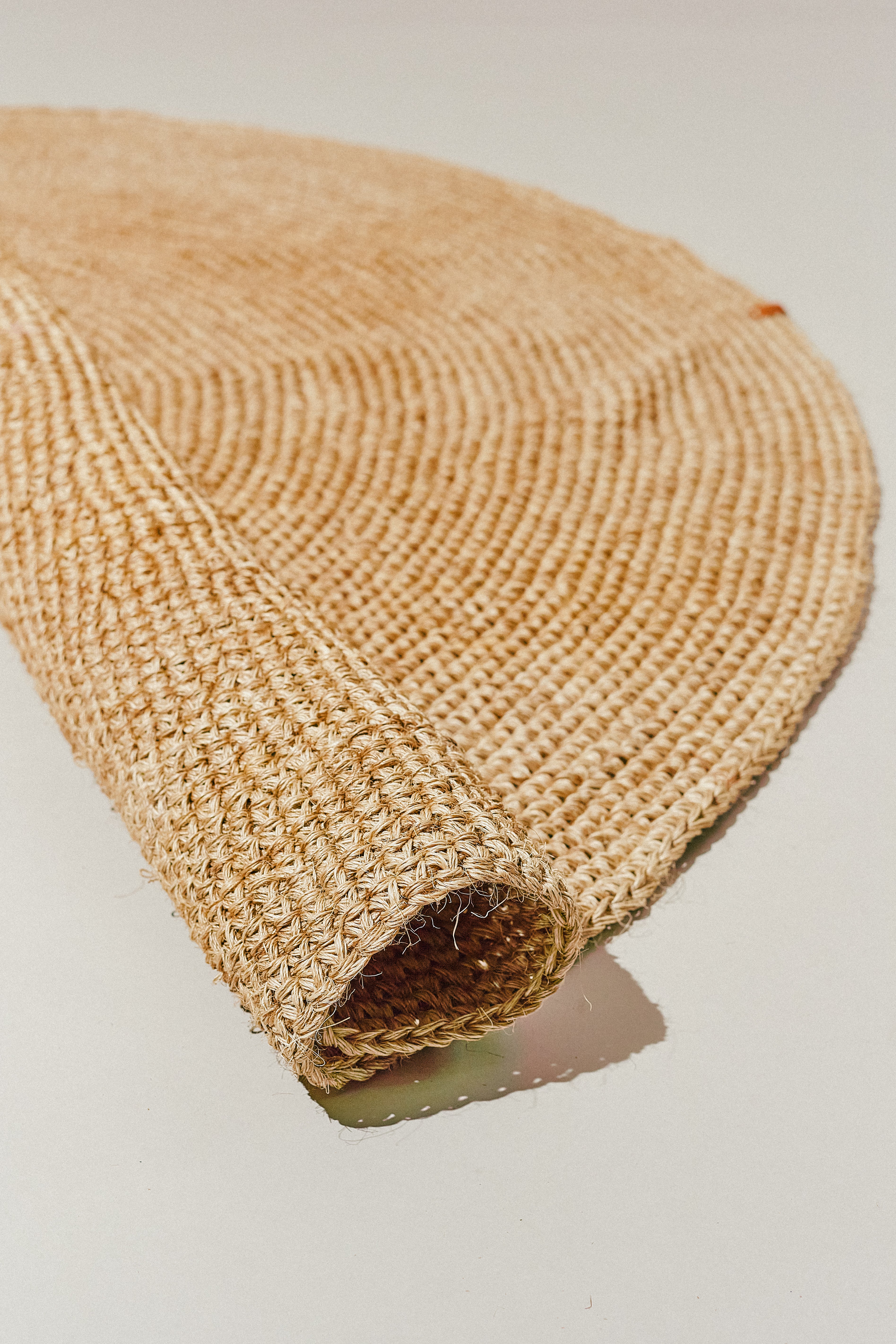 Handwoven Sand Round Rug