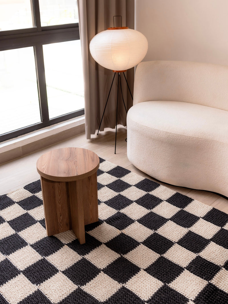 Handwoven Checkered Rug